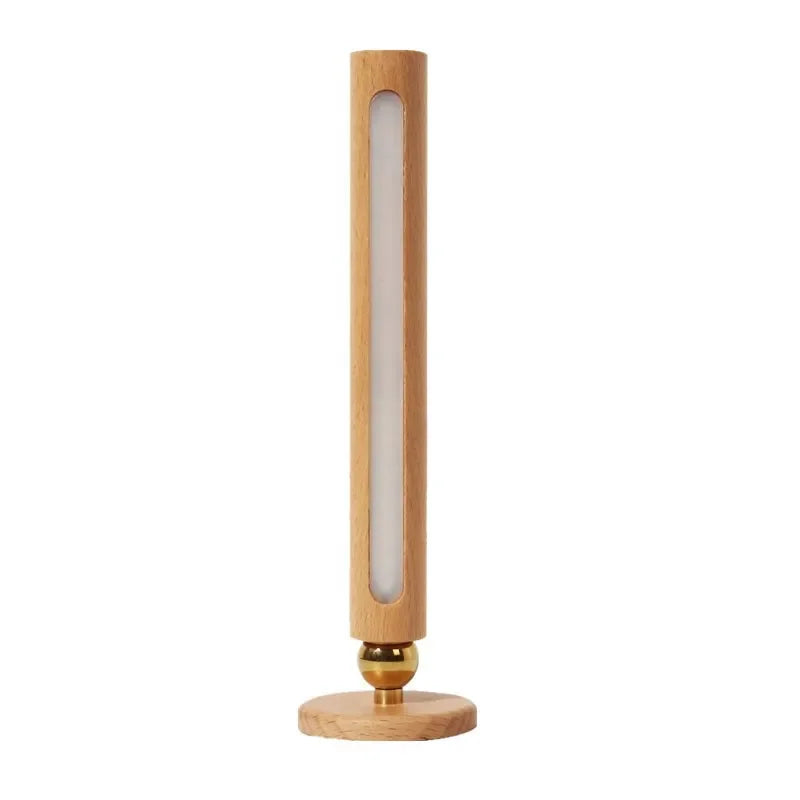 Luminária de Parede Madeira Magnética Girátória 360° USB – Quarto e Sala