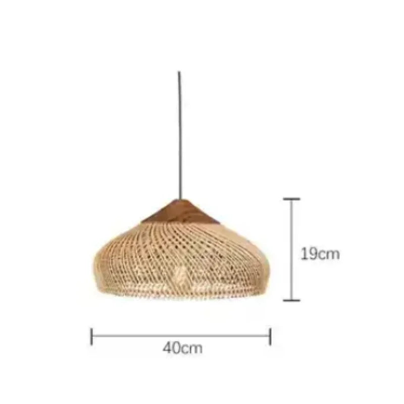 Pendente Eldiira - Rattan Natural - bancada gourmet boho natural