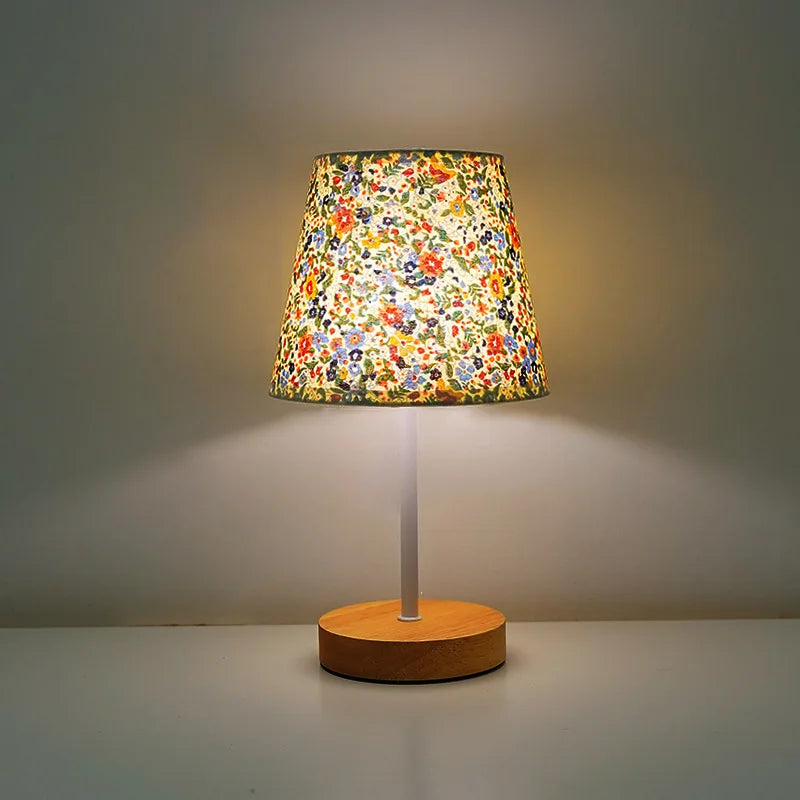 Luminária Madeira USB Quarto Quarto LED Decorativa