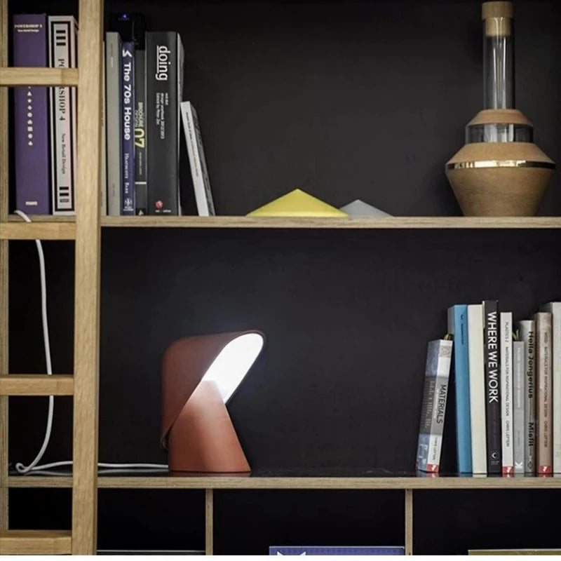 Luminária de Mesa Resina LED Minimalista Designer – Quarto, Sala e Estudo