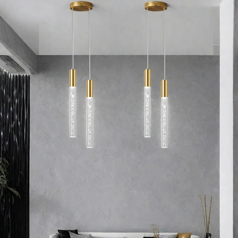 Pendente de Cristal LED Mini para Ilha da Cozinha