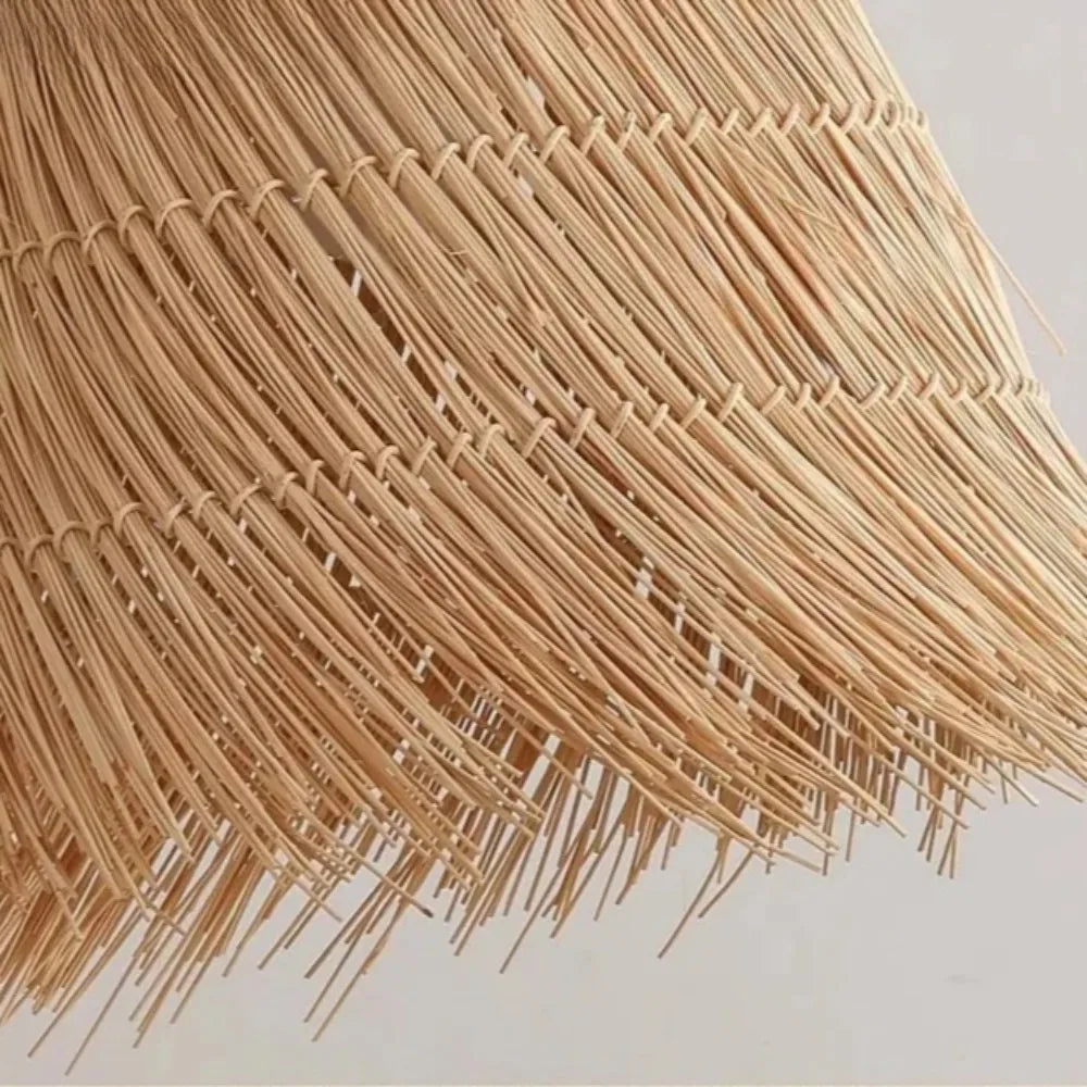 Pendente Artesanal em Rattan Trançado