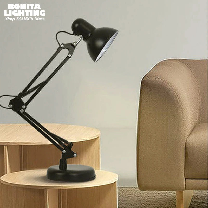 Luminária de Mesa Colorida com Garra 360° – Proteção Ocular 3 Temperaturas