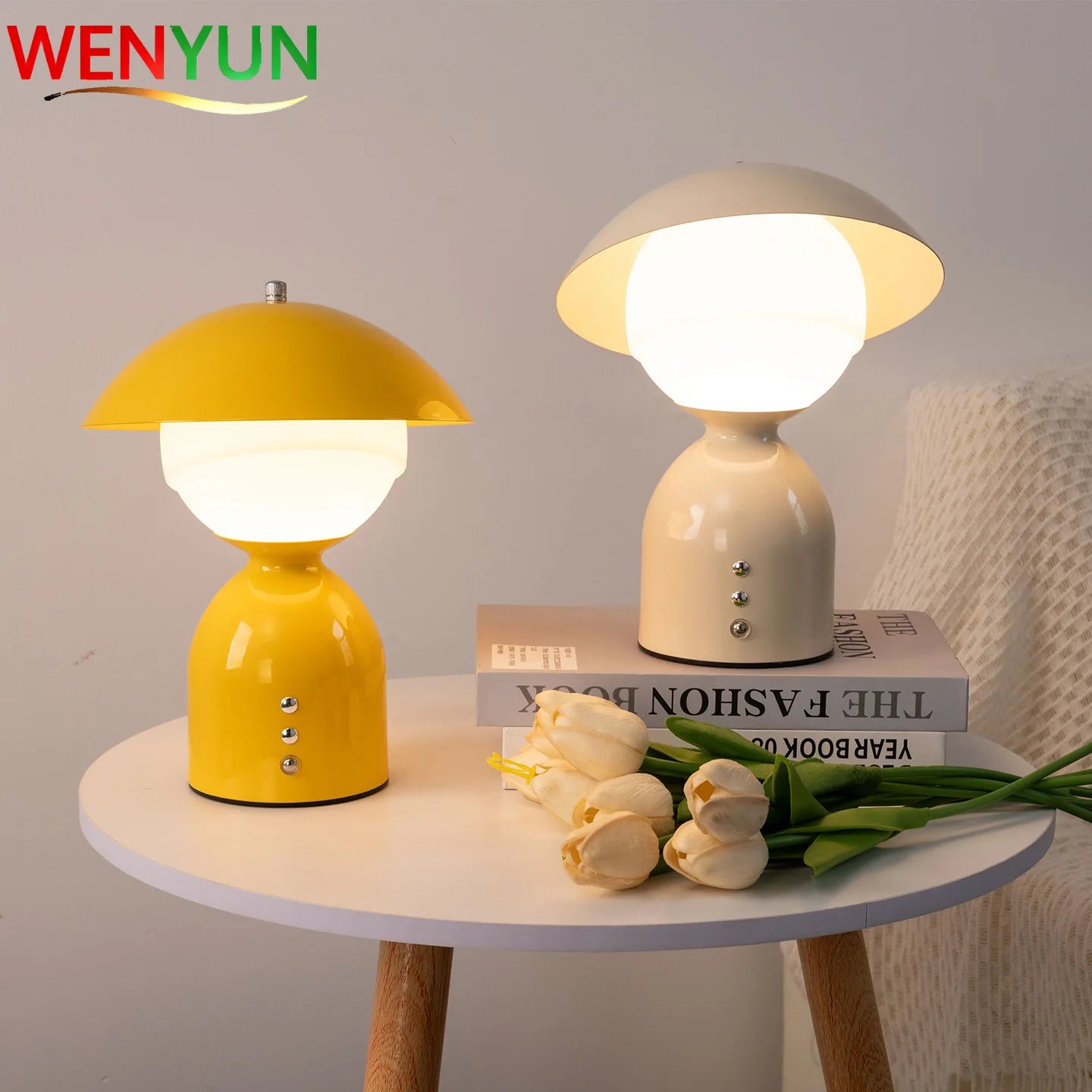 Luminárias de Mesa 2026 Modern Night Light Atmosphere Lamp with Touch Dimming and Charging Function Desk Lamp