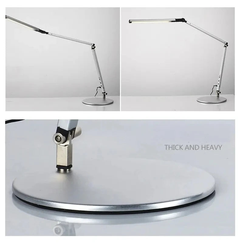 Luminária de Mesa 8W Braço Articulado com Dimmer LED – Proteção Ocular