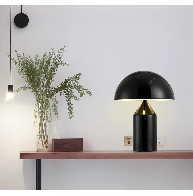 Luminária de Mesa Cogumelo LED Nórdica Proteção Visual