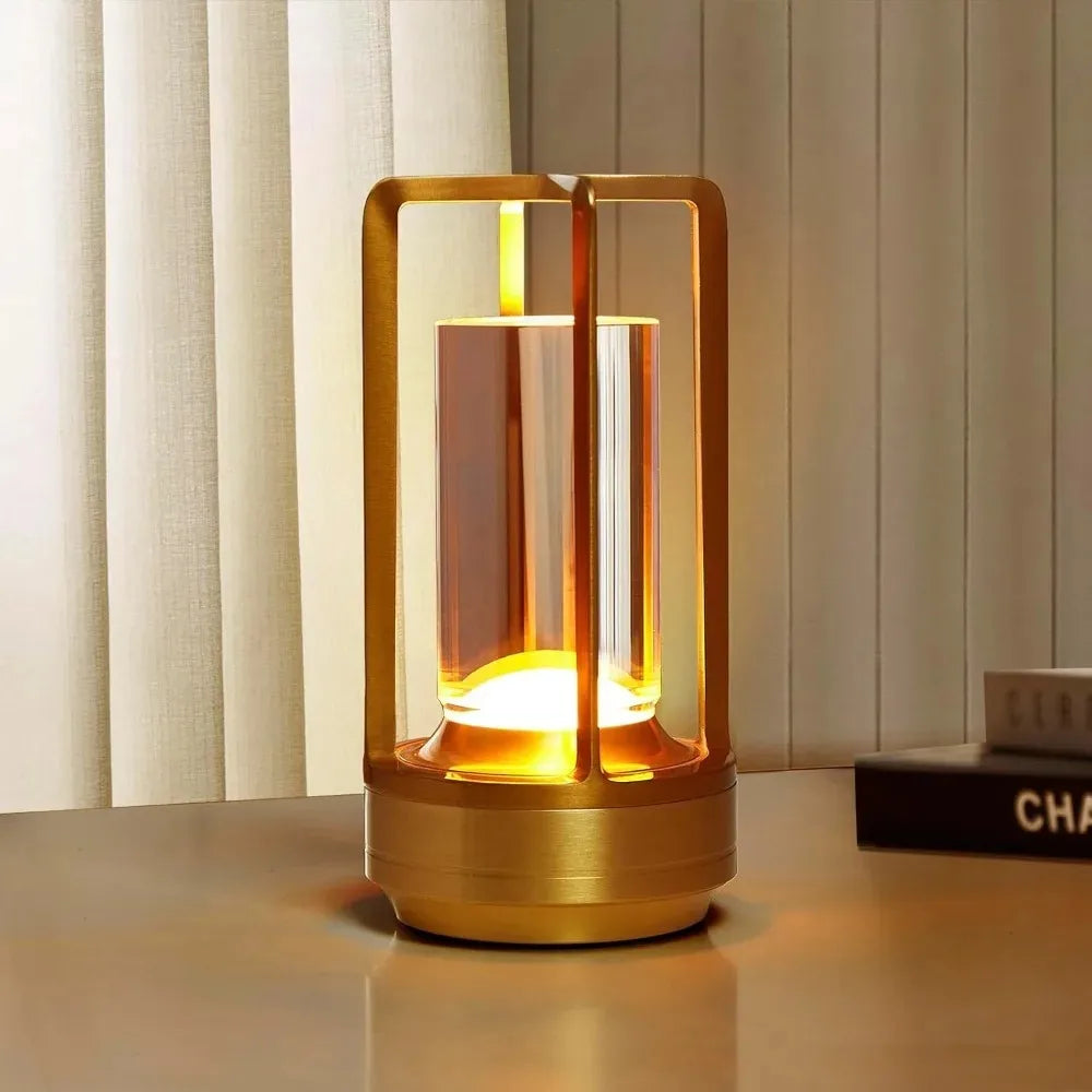 Luminária de Mesa Recarregável Sem Fio – Portátil para Restaurante e Bar