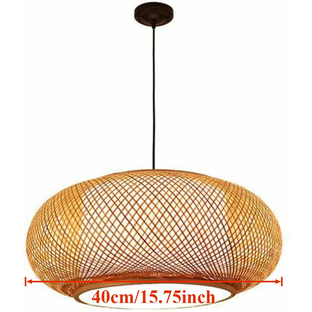 Pendente Eltauna - Bambu Natural - ilha de cozinha boho natural