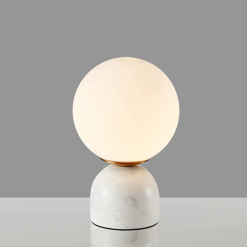 Luminária de Mesa Nórdica Vidro Personalizada – Quarto, Cabeceira e Escritório