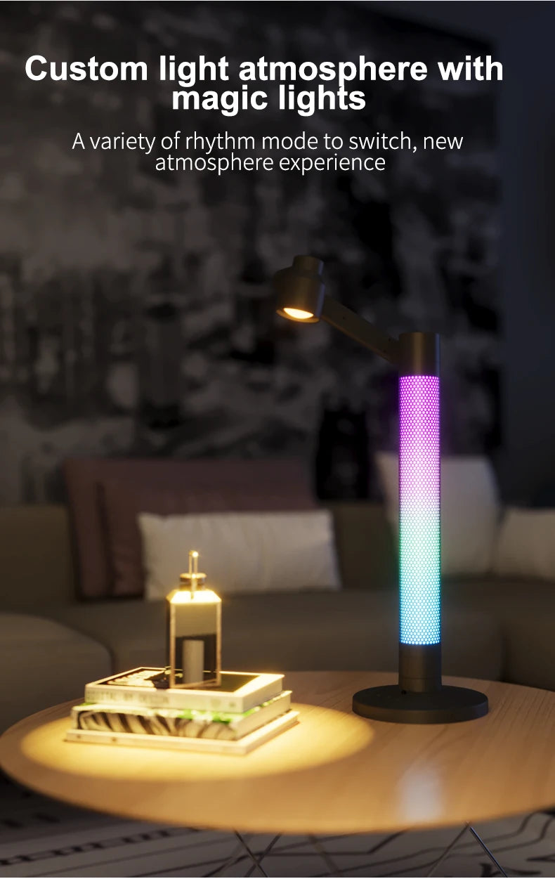 Luminária de Mesa Inteligente WiFi Tuya com Proteção Ocular – Rotacional