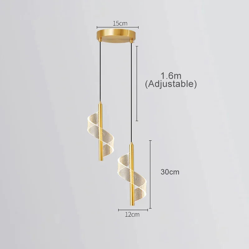 Pendente LED Moderno para Sala, Quarto e Bar