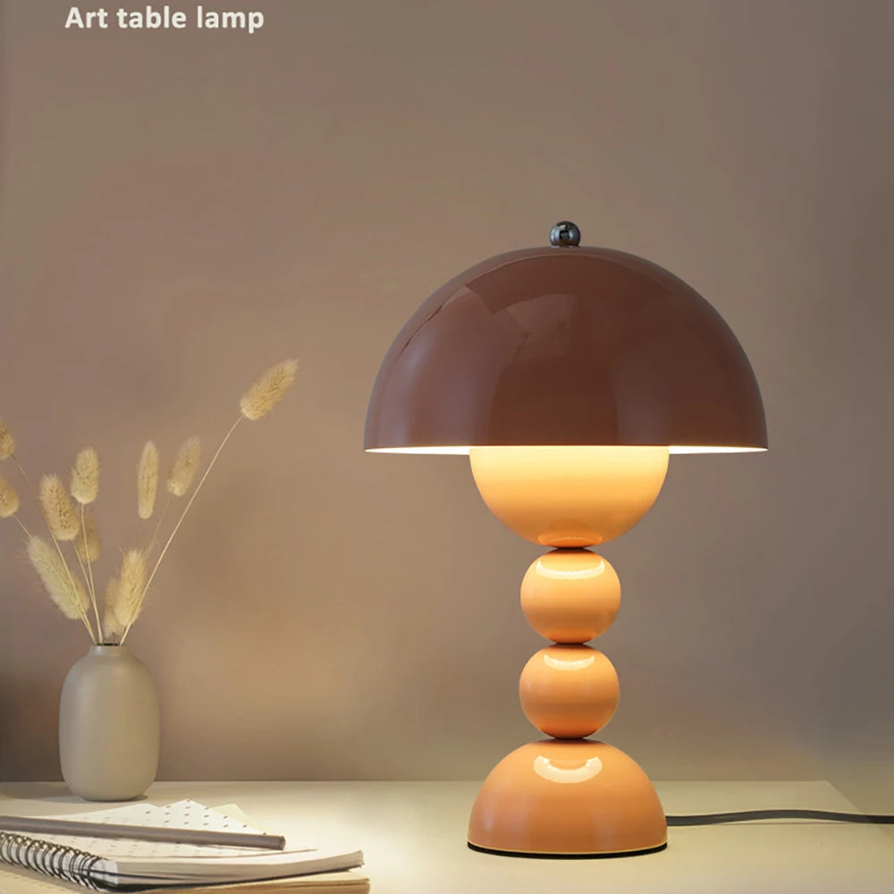 Luminária Touch Topo Nórdica LED 3 Cores Dimmer Criativa