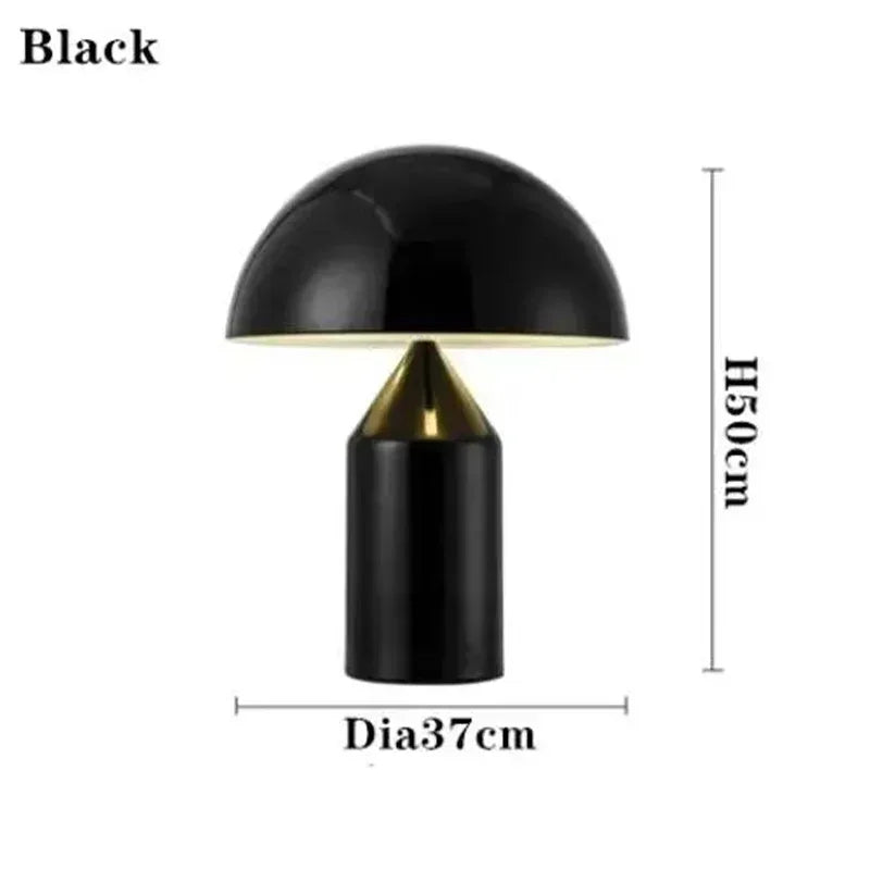 Luminária de Mesa Cogumelo LED Nórdica Proteção Visual