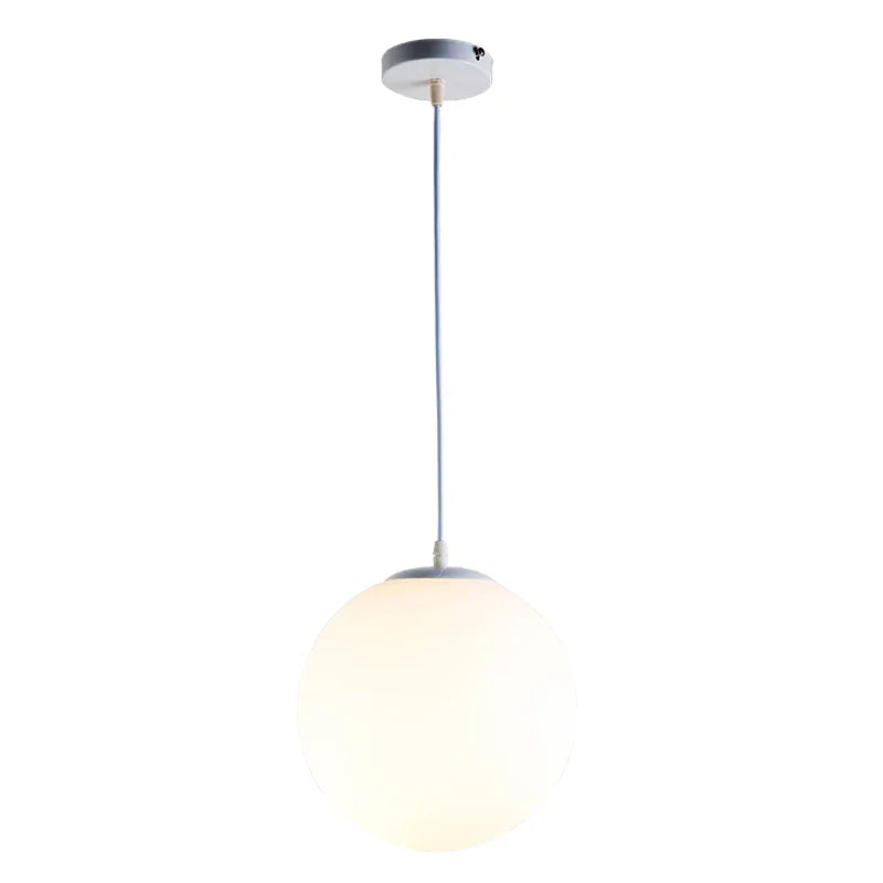 Pendente Bola de Vidro Branco LED