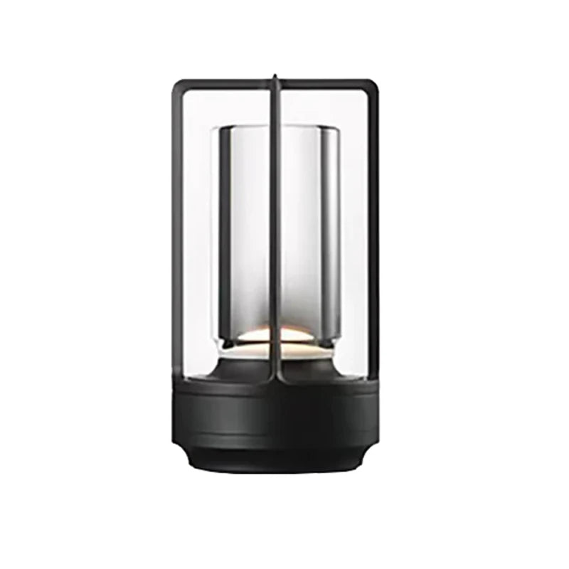Luminária de Mesa Cristal Alumínio Recarregável Touch – Bar e Quarto