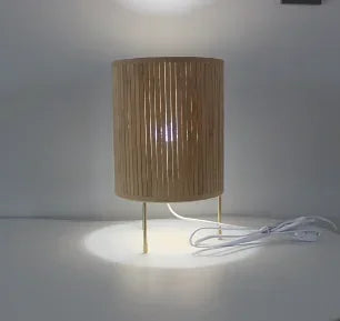 Luminaria de Mesa Avleena - Rattan Natural - cabeceira boho natural