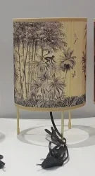 Luminaria de Mesa Avleena - Rattan Natural - cabeceira boho natural