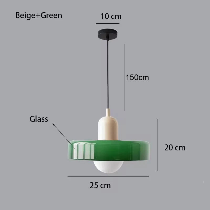Pendente de Vidro Decorativo para Sala, Cozinha, Ilha e Quarto