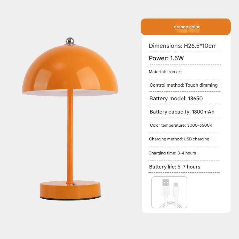 Luminária de Mesa Cogumelo Nórdica Ambient Cabeceira