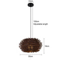 Pendente Eldiina - Rattan e Bambu - bancada gourmet boho natural