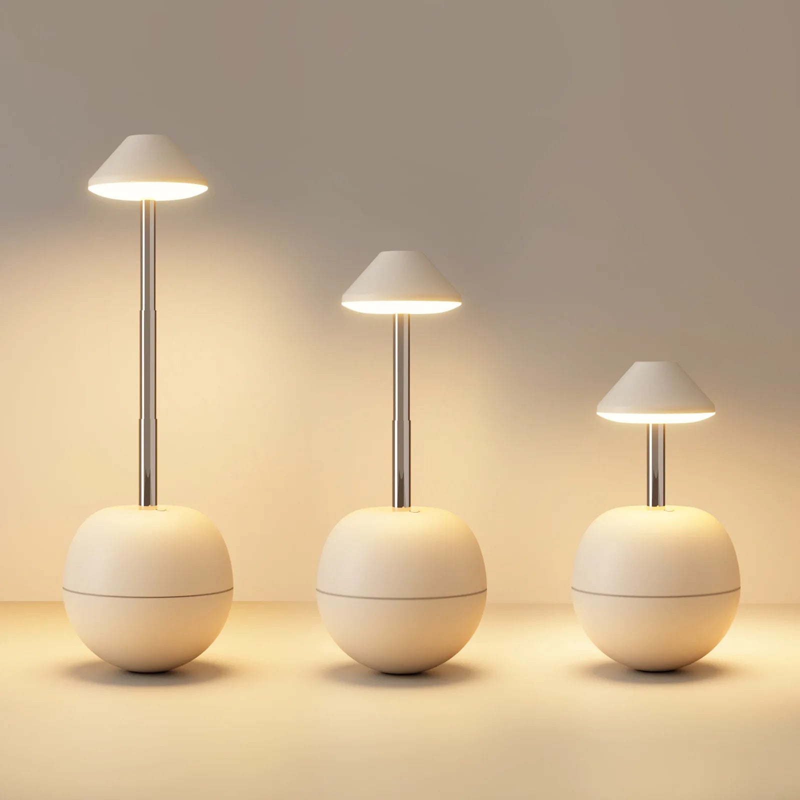 Luminária de Mesa LED Recarregável Decorativa com Controle Remoto