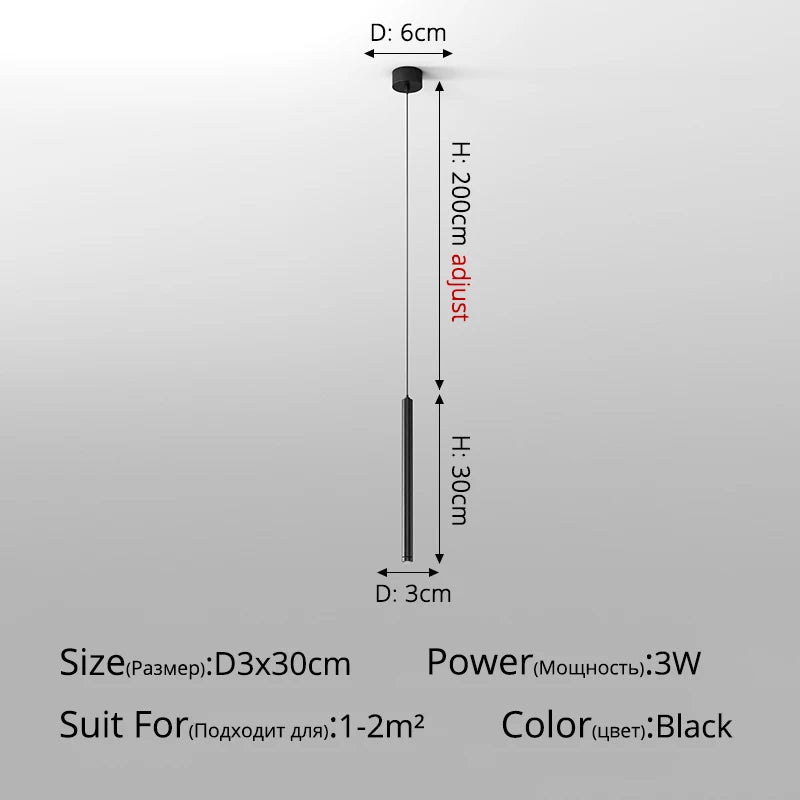 Pendente LED Moderno com Dimmer