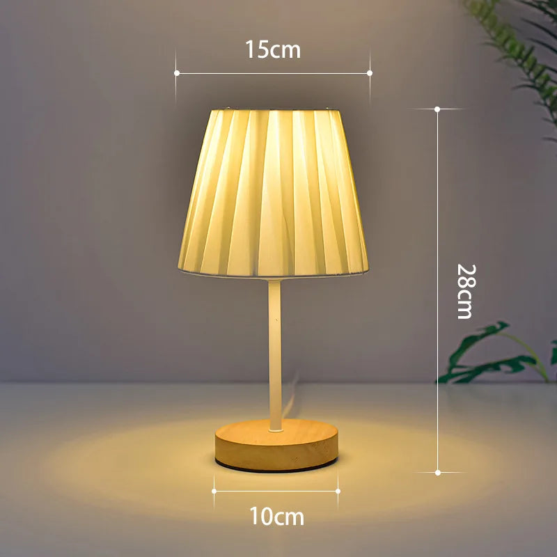Luminária Madeira USB Quarto Quarto LED Decorativa