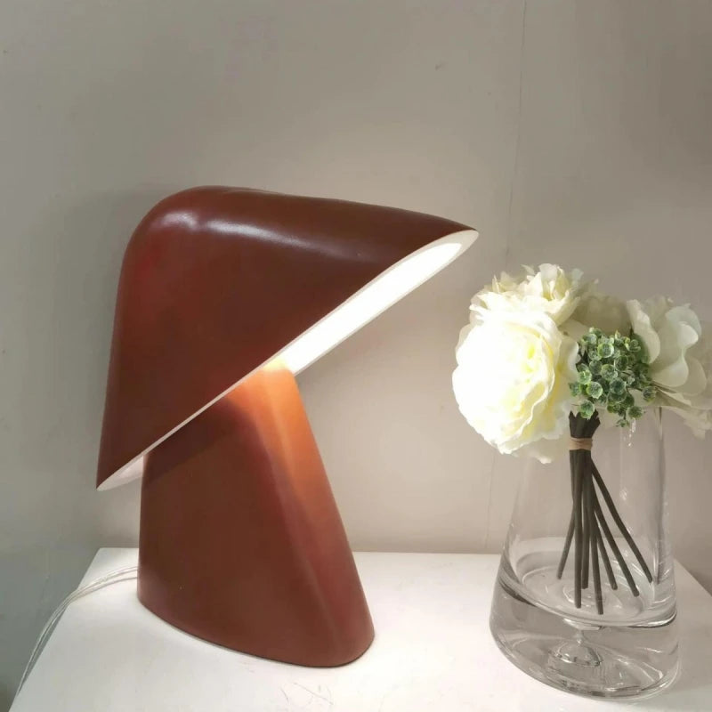 Luminária de Mesa Resina LED Minimalista Designer – Quarto, Sala e Estudo