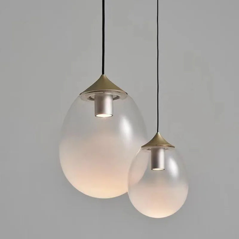 Pendente Minimalista Estilo Italiano em Vidro