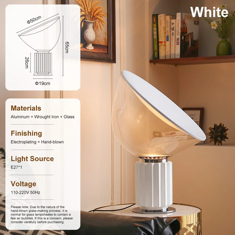 Luminária de Chão Taccia LED Italiana Moderna Sala Escritório