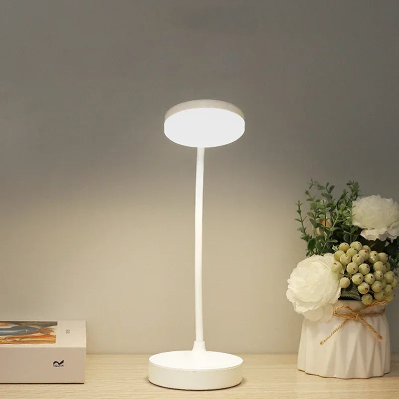 Luminária de Mesa LED USB Flexível com Dimmer 3 Níveis – Proteção Ocular