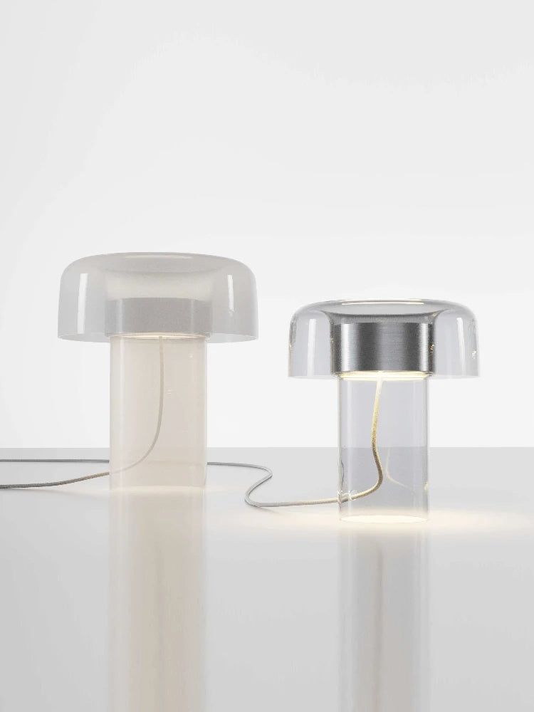 Luminaria de Mesa Avmaina - Vidro Texturizado - aparador escultural