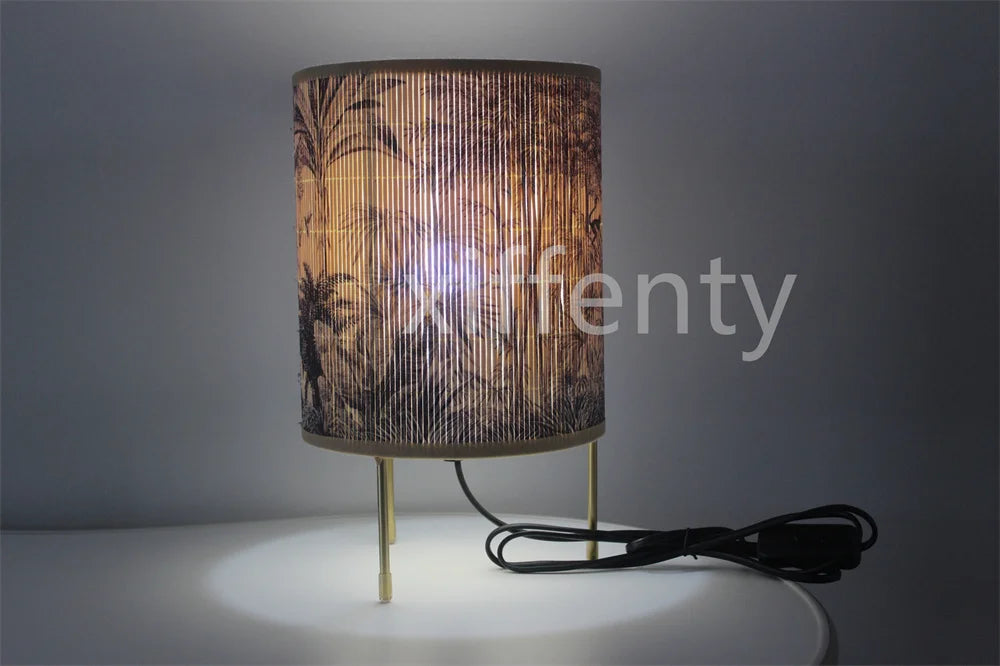 Luminária Rattan Artesanal Nórdica Cabeceira