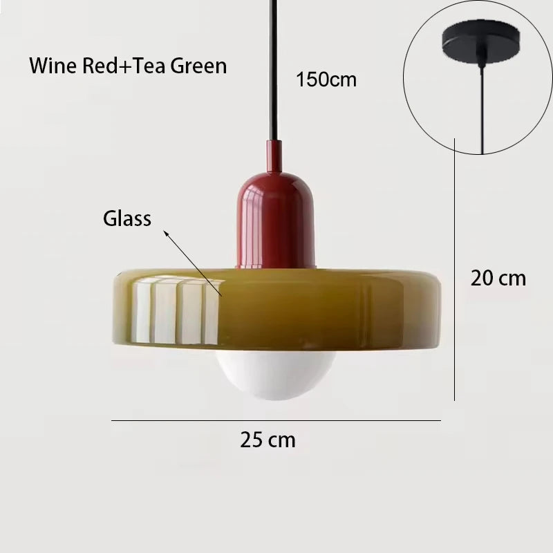 Pendente de Vidro Decorativo para Sala, Cozinha, Ilha e Quarto