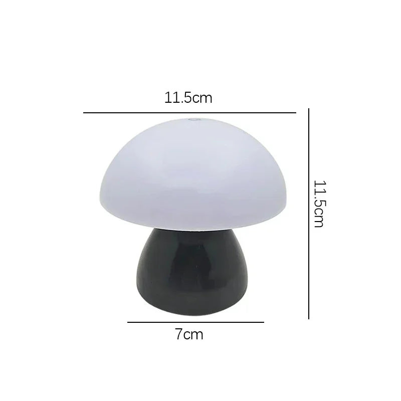 Luminária Cogumelo LED Touch Dimmer USB Recarregável