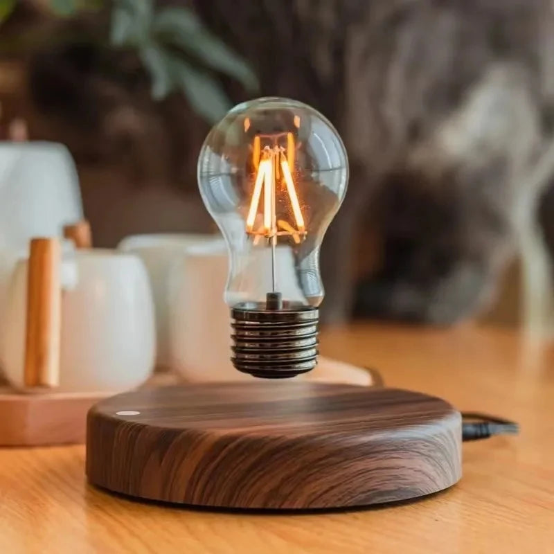 Luminária com Levitação Magnética – Bulbo Flutuante LED para Decoração