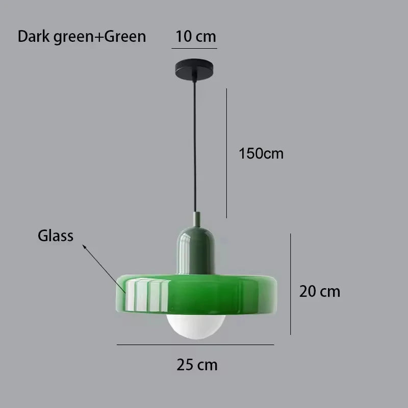 Pendente de Vidro Decorativo para Sala, Cozinha, Ilha e Quarto