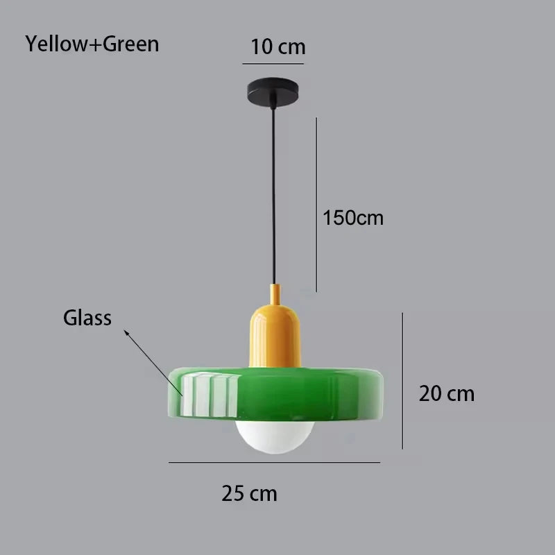 Pendente de Vidro Decorativo para Sala, Cozinha, Ilha e Quarto