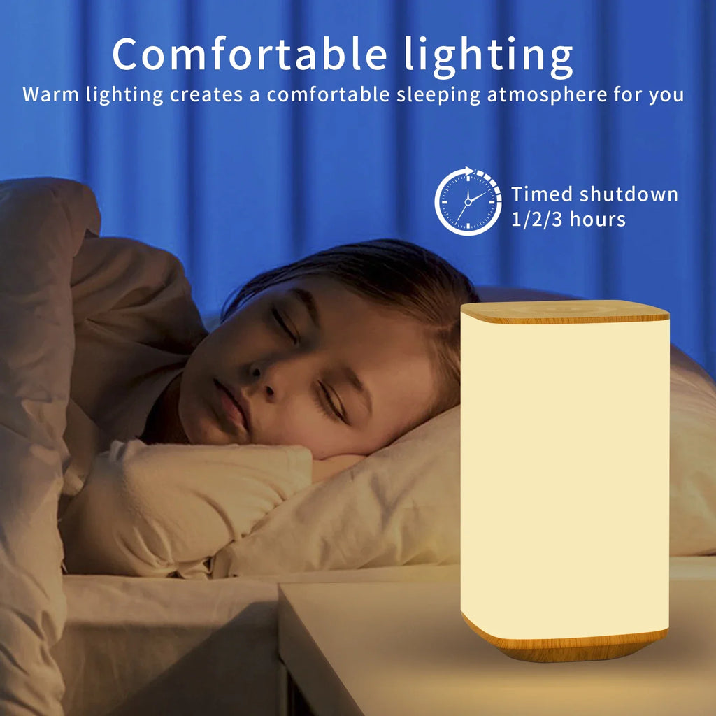 Luminária Touch Recarregável RGB Controle Remoto Timer