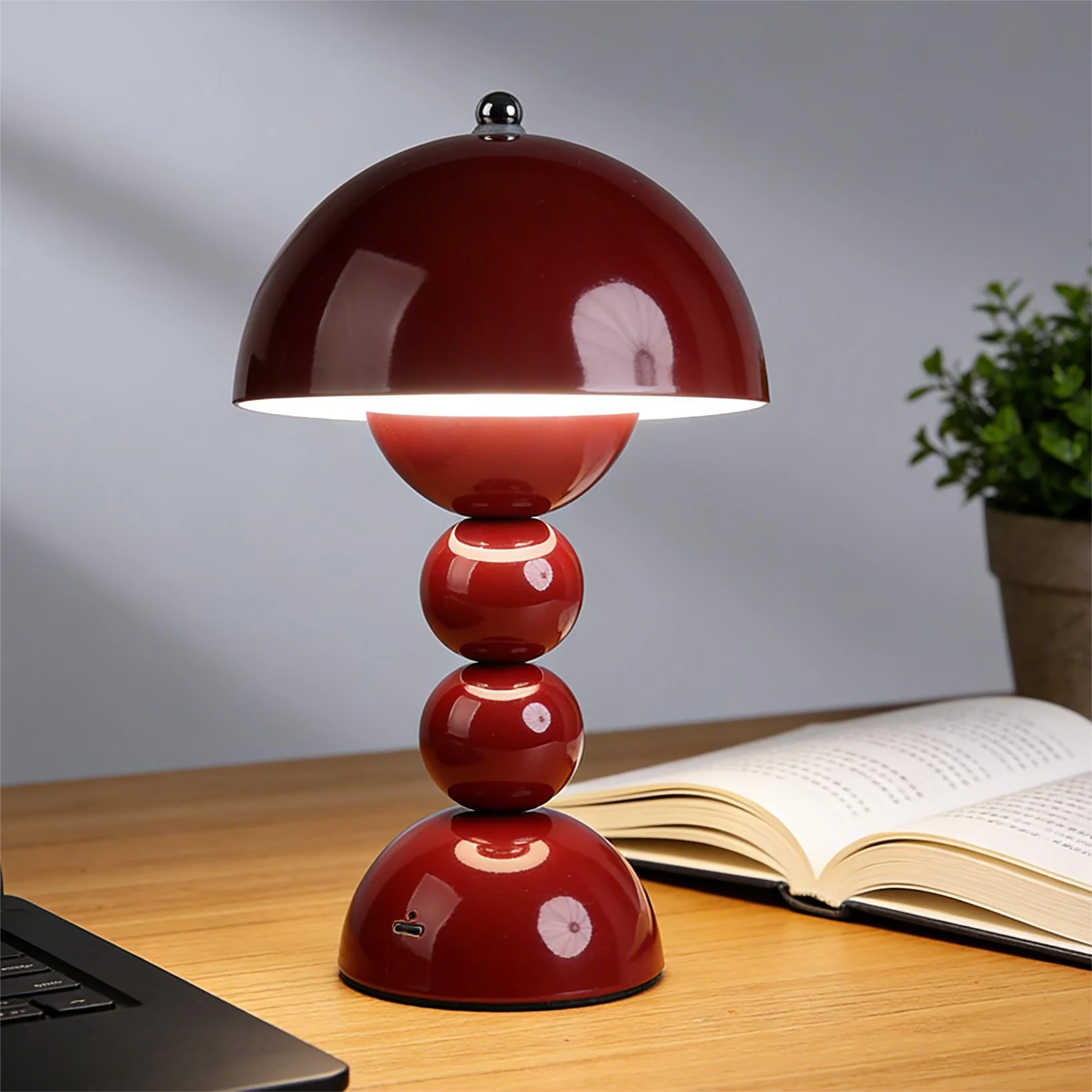 Luminária Touch Topo Nórdica LED 3 Cores Dimmer Criativa