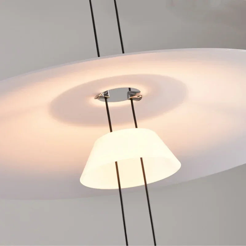 Lustre Circular Minimalista Moderno para Sala de Estar e Bar
