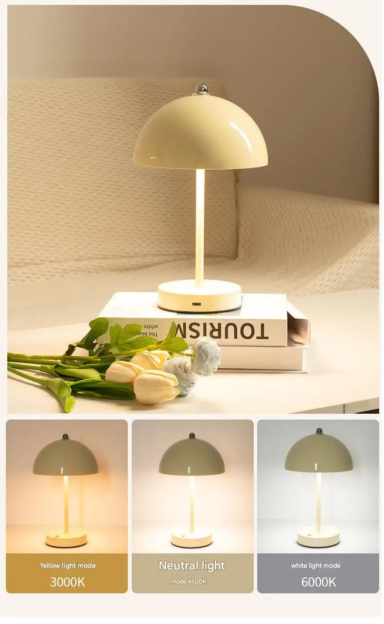 Luminária de Mesa Cogumelo Nórdica Ambient Cabeceira