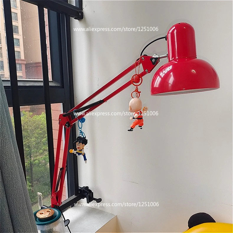 Luminária de Mesa Colorida com Garra 360° – Proteção Ocular 3 Temperaturas