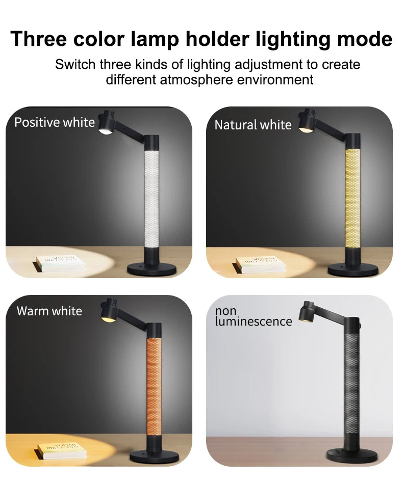 Luminária de Mesa Inteligente WiFi Tuya com Proteção Ocular – Rotacional