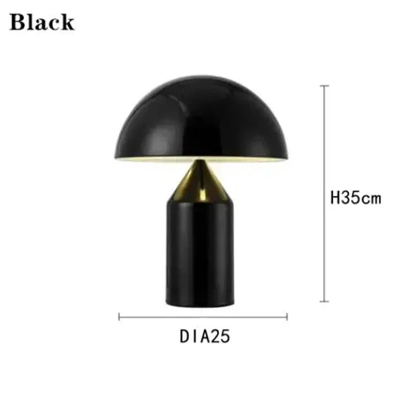 Luminária de Mesa Cogumelo LED Nórdica Proteção Visual