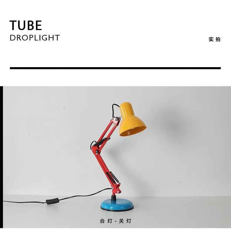 Luminária de Mesa Colorida com Garra 360° – Proteção Ocular 3 Temperaturas