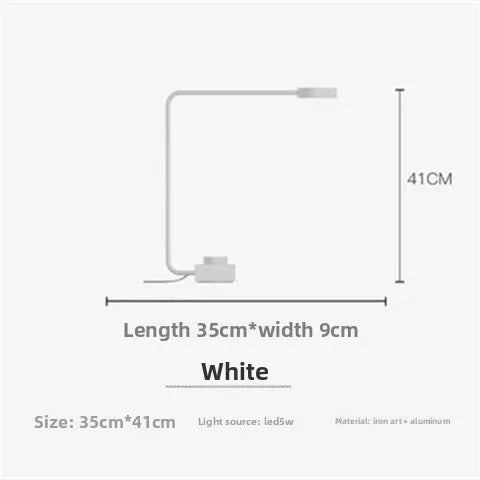 Luminária de Mesa Italiana Dimmável LED – Minimalista para Cabeceira