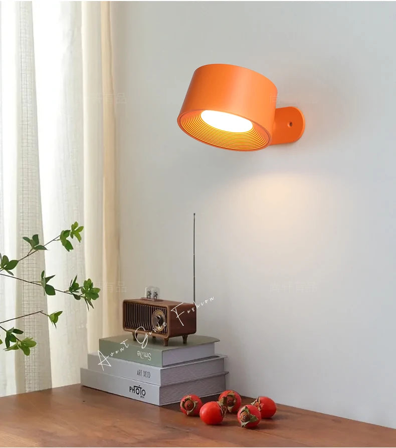 Luminária de Mesa Magnética Recarregável Giratória – Para Estudo e Parede