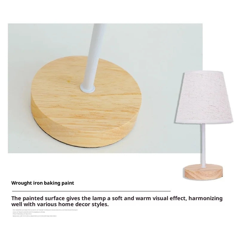 Luminária Madeira USB Quarto Quarto LED Decorativa