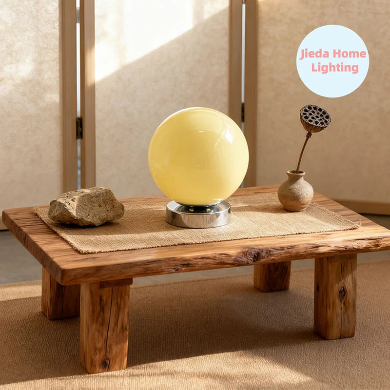 Luminária de Mesa Vidro Estilo Murano USB – 3 Temperaturas de Cor